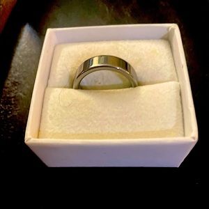 Streamline wide band ring. Titanium. Size 9.5.